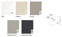 SanSwiss DUNE W32R sprchová vanička, čtvrtkruhová 900 x 900 mm, litý mramor,  bílá   W32R5509009